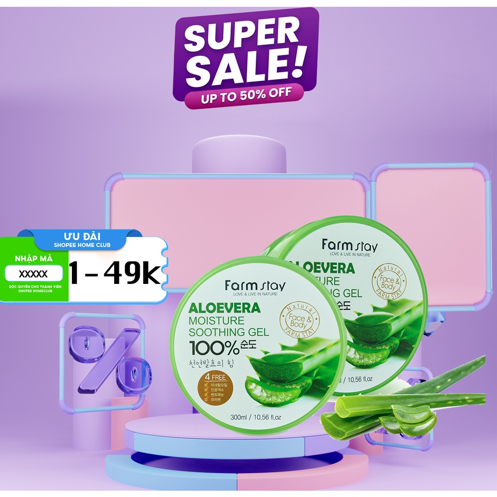 Gel Lô Hội 100% Thiên Nhiên tặng kèm mua deal 0đ