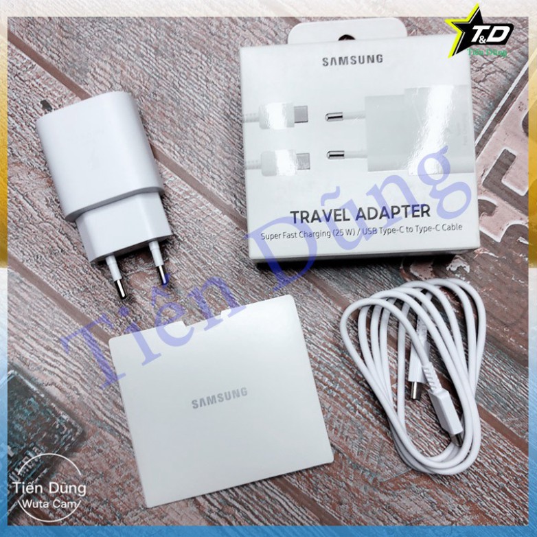 Cốc sạc nhanh type C Samsung EP-TA800 dòng 25w kèm dây sạc 2 đầu type C hàng chính hãng hay củ sạc samsung AT800 ♥️♥️