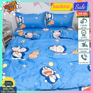 Bộ Ga Gối Mẫu 2021 cotton poly 1m6x2m,1m8x2m- HCM doremon đàn