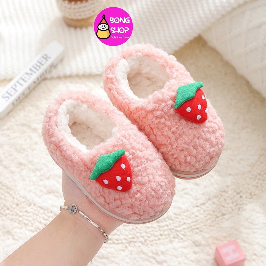 Giày lông cừu cho bé phong cách hàn quốc từ 1-3 tuổi