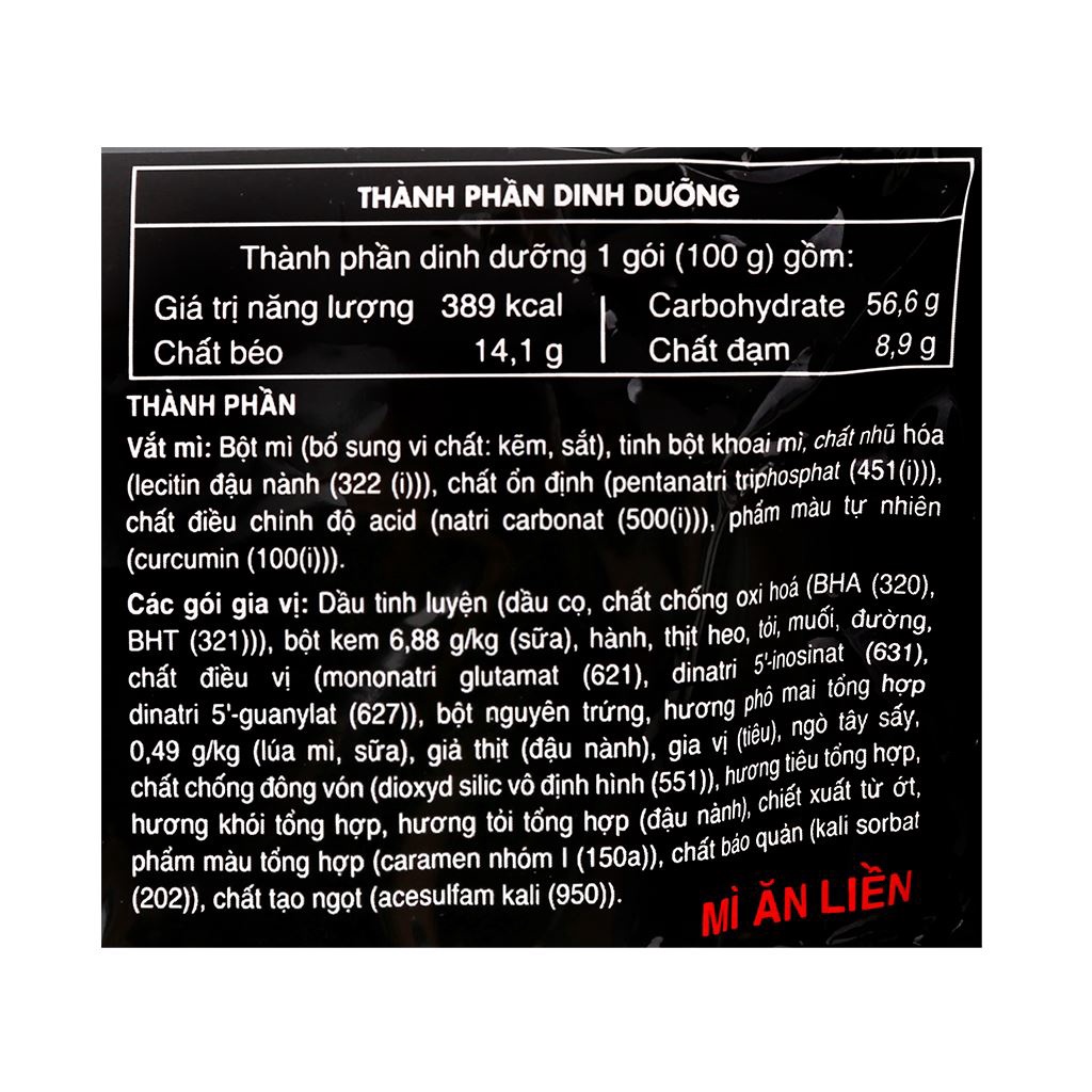 Thùng 24 gói Mì spaghetti Bistro hương vị xốt kem phô mai kiểu Ý gói 100g