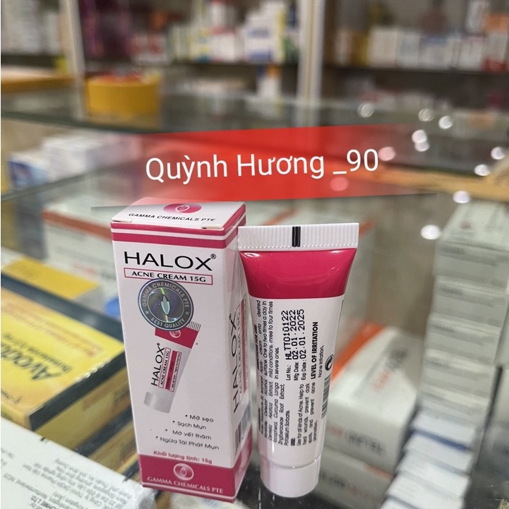 Kem giảm mụn ngừa thâm HALOX 15g giúp bạn tự tin mỗi ngày