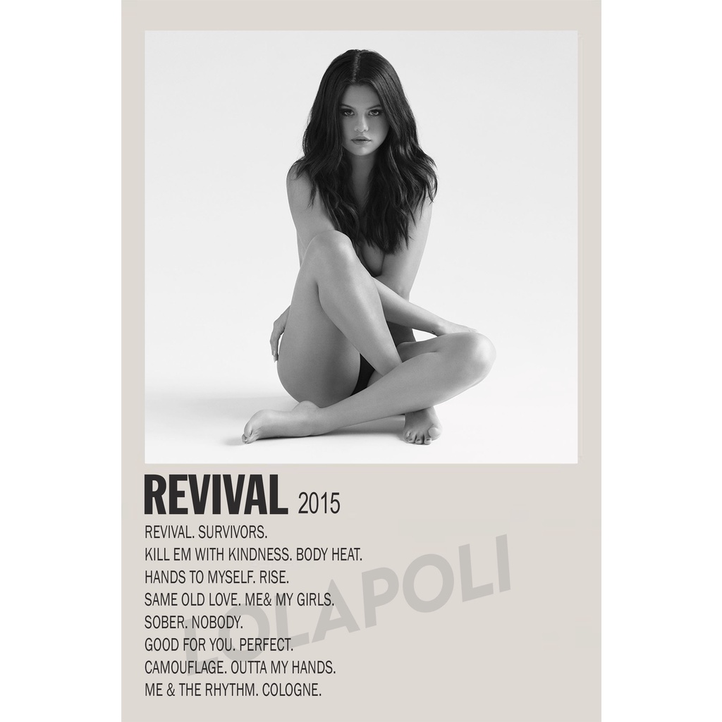 Poster hình ca sĩ Selena Gomez