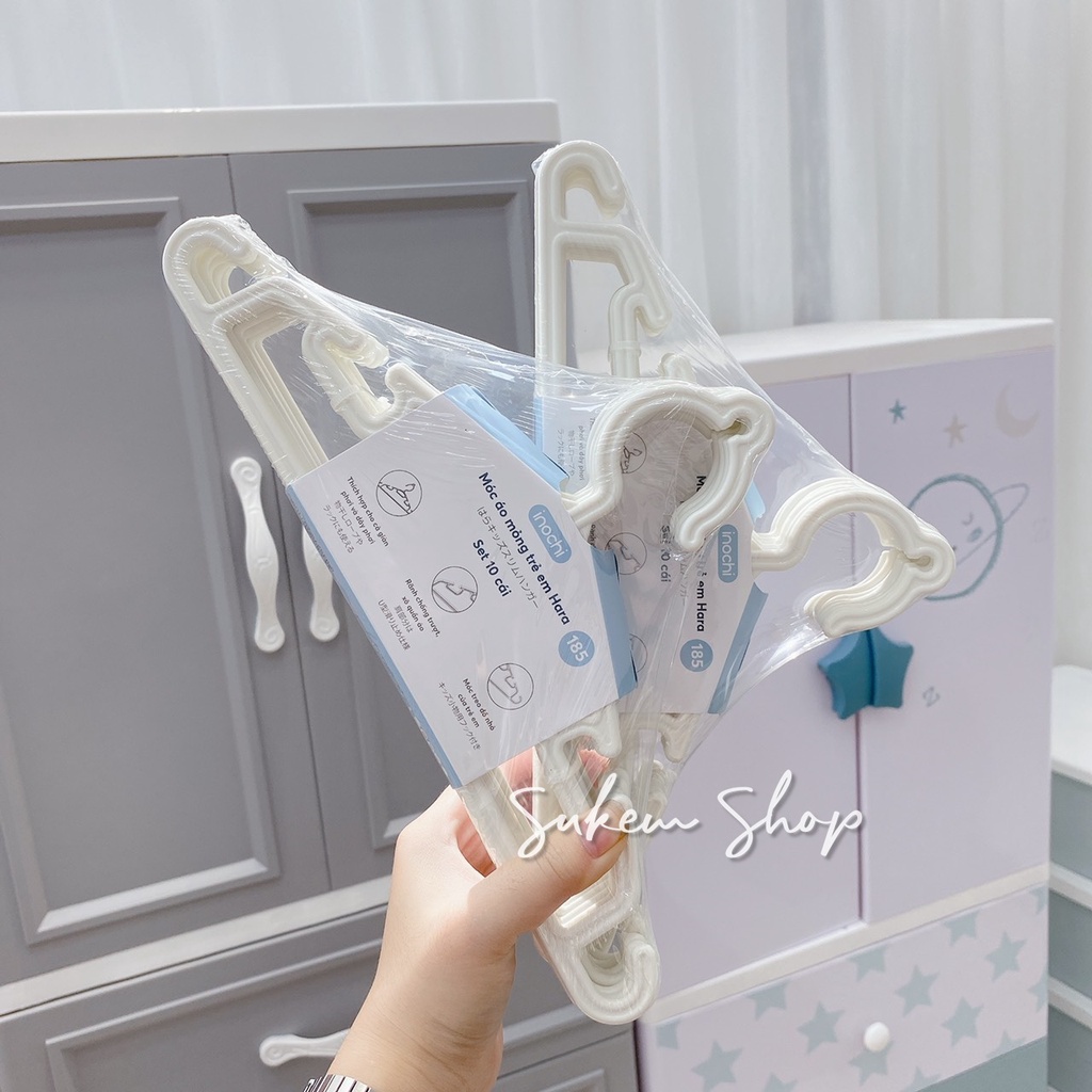 Móc Quần Áo Inochi/Móc áo mỏng Hara (10c) Cho Bé