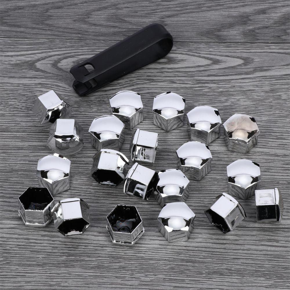 Set 20 Nắp Đậy Ốc Vít Lục Giác 17mm Trang Trí Bánh Xe Hơi