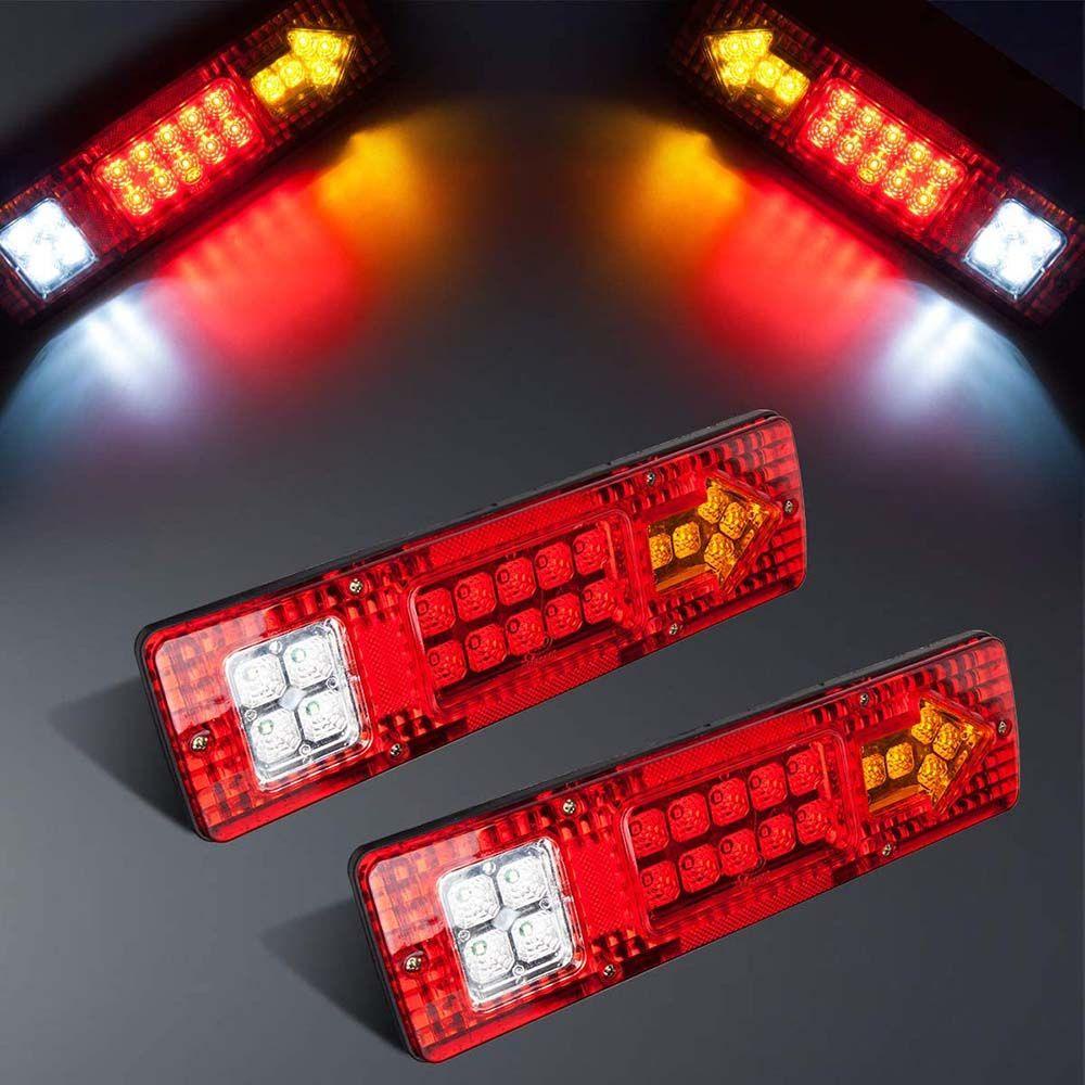 NICKOLAS Bộ Đèn LED Cảnh Báo Dừng Chống Thấm Nước Gắn Đuôi Xe Tải RV