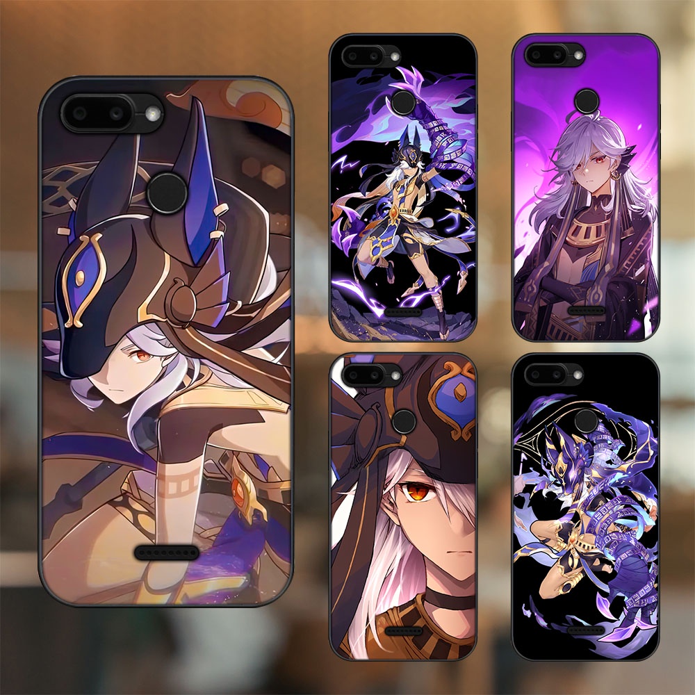 Ốp lưng Xiaomi Redmi 6 viền đen in hình Cyno Genshin Impact