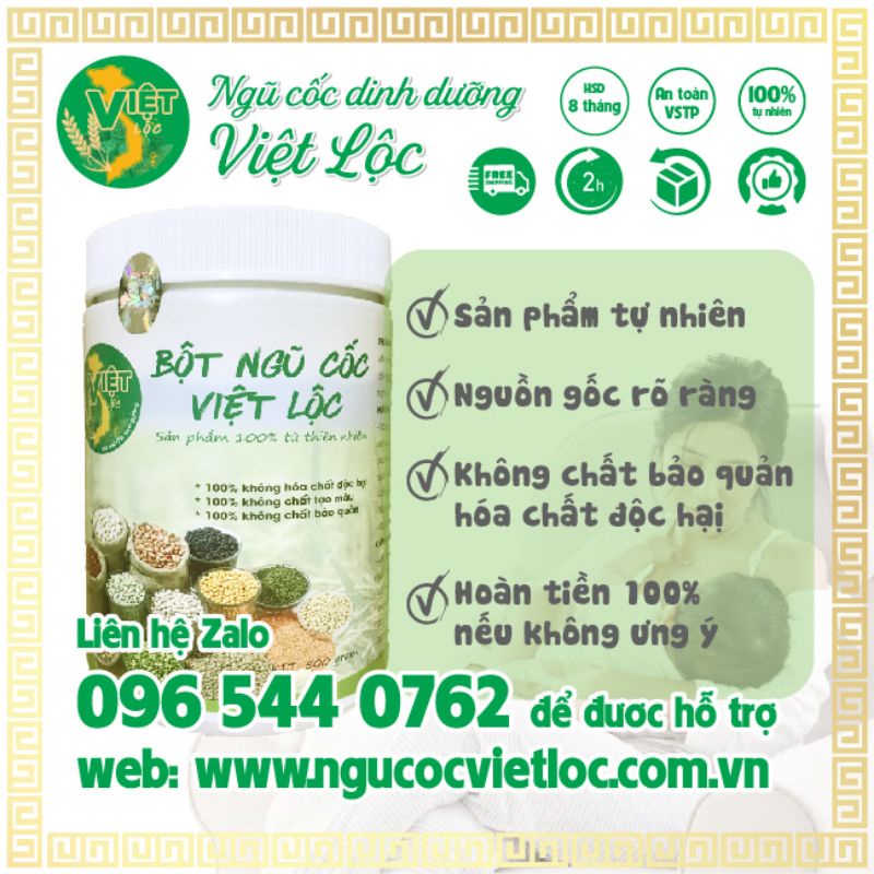 Ngũ Cốc Việt Lộc 26 Loại Hạt-Ngũ Cốc Lợi Sữa,Bà Bầu(500gr)