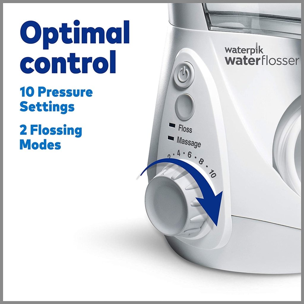 Máy tăm nước kèm bình 650ml Waterpik WP-660EU Ultra Professional oral irrigator, màu trắng