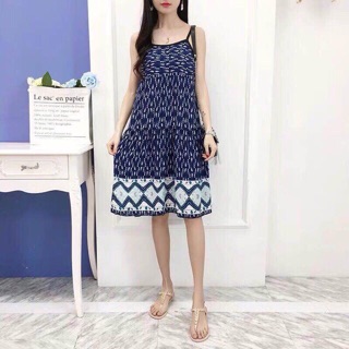Váy lanh 2 dây bầu