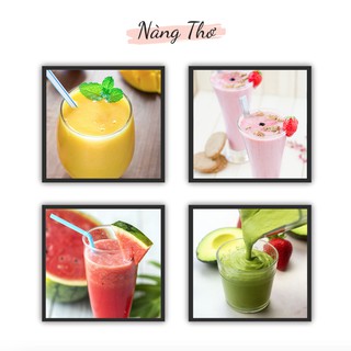 BỘ 4 HÌNH DÁN QUÁN NƯỚC, SINH TỐ_THIẾT KẾ NÀNG THƠ