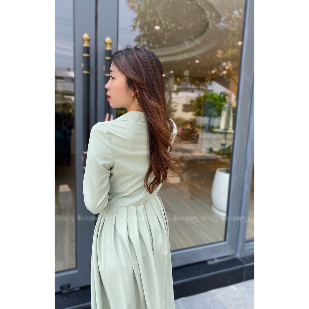 Áo vest crotop công sở LEOSWEARING áo khoác vest blazer nữ dáng lửng A09 | BigBuy360 - bigbuy360.vn