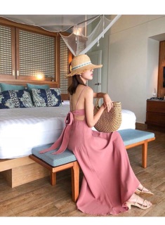ĐẦM MAXI DÀI ĐI BIỂN