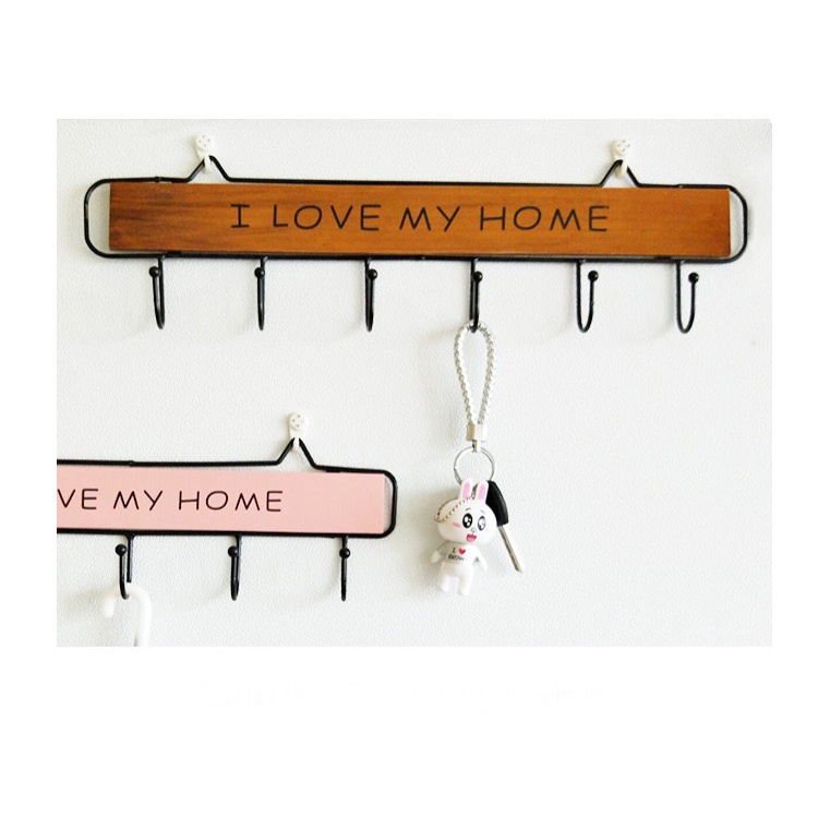 Móc Gỗ Treo Tường Decor I LOVE MY HOME 4 móc 29cm  TPL100