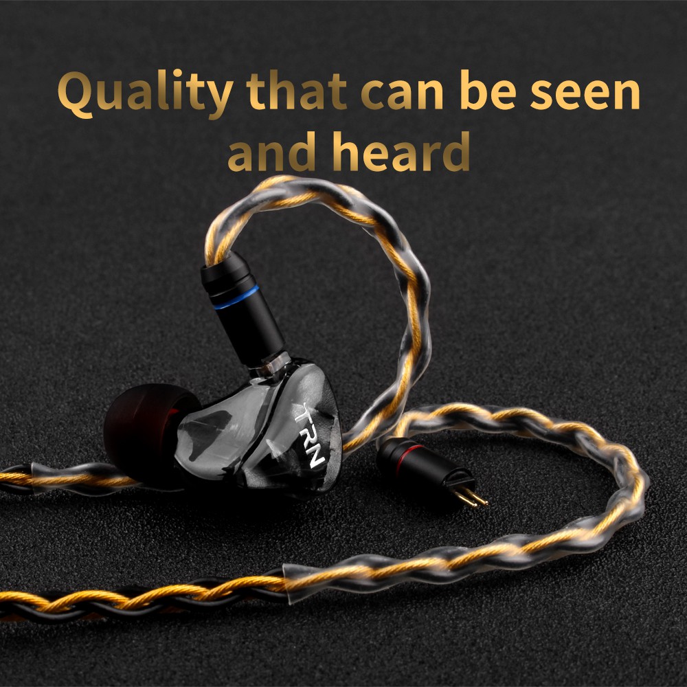 TRN Earphones T1 Gold Silver Mixed plated Upgrade cable 8 Core Headphone wire for V90 V80 V60 V30 V20 V10 C10 ZST T2 S2 BQ3 NO.3