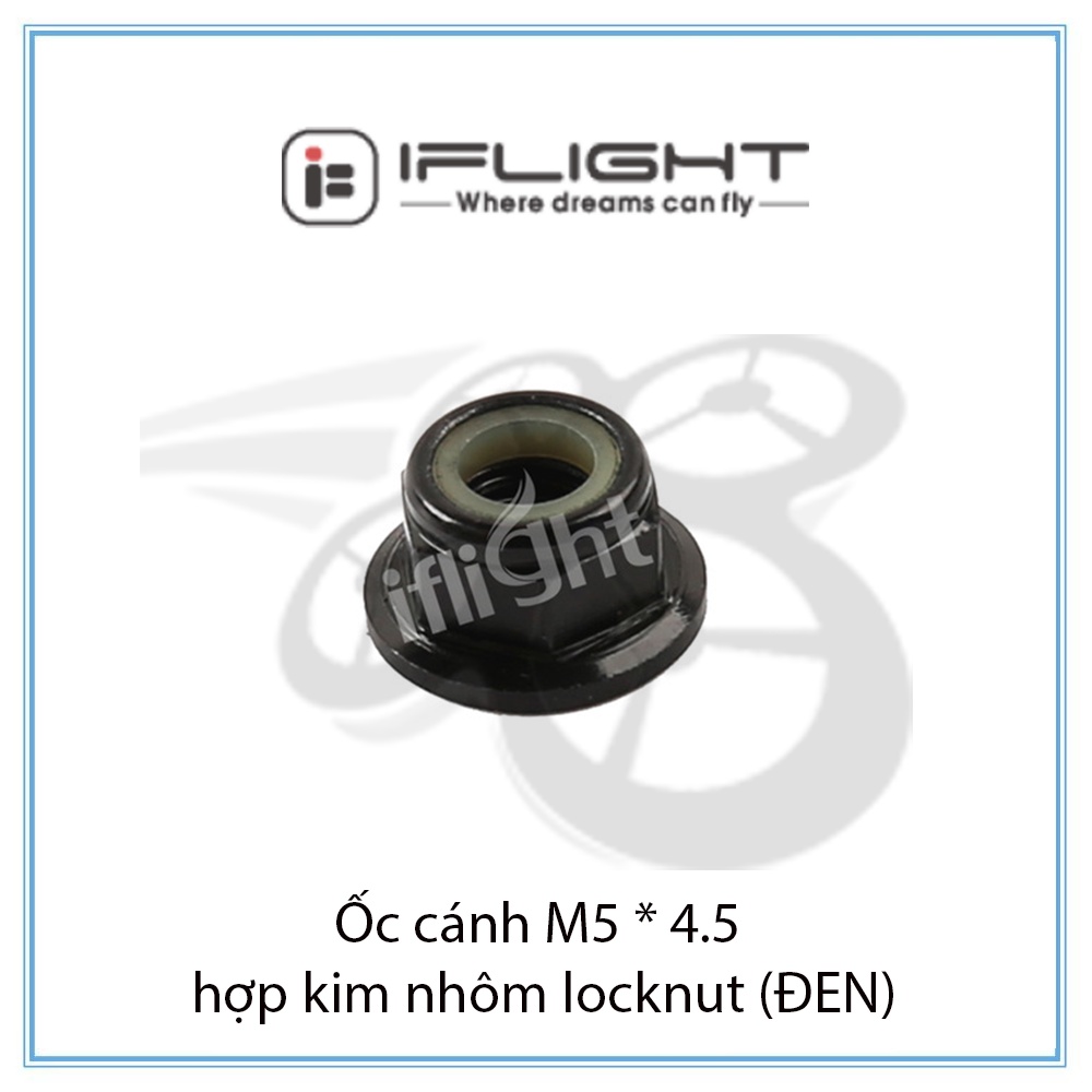 Ốc cánh M5 * 4.5 hợp kim nhôm locknut