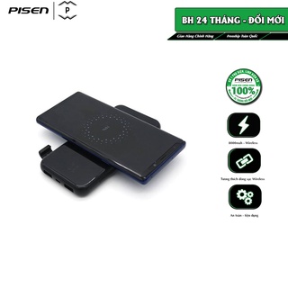 Sạc dự phòng Pisen Wireless 8000mAh (Dual Mode, Dual USB 2A Smart, LED) - Hàng Chính hãng