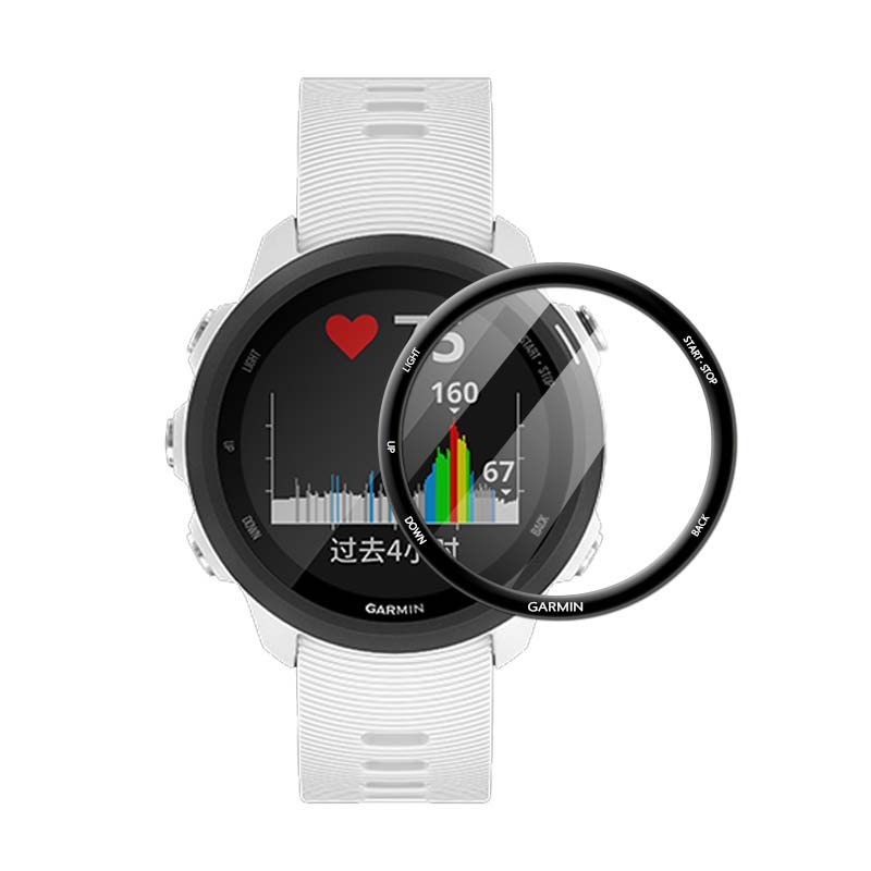 Kính Cường Lực Viền Cong 3D Mềm Trong Suốt Bảo Vệ Màn Hình Cho Garmin Forerunner 955 255 Bơi Lội 2 255S 158 245 45S