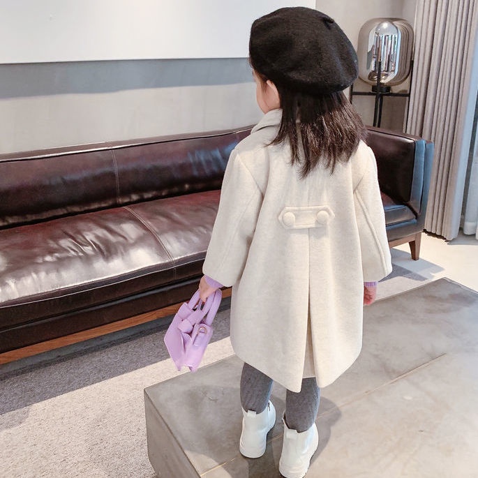 Áo khoác dáng dài thời trang đáng yêu cho bé gái