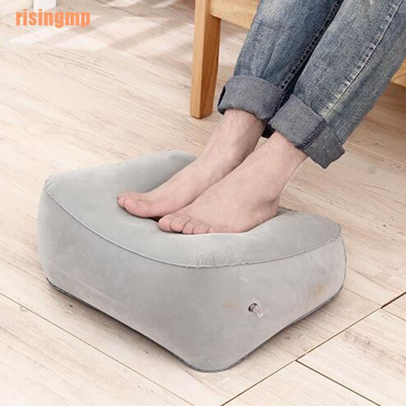Gối gác chân bơm hơi bằng nhựa PVC mềm tiện dụng cho văn phòng