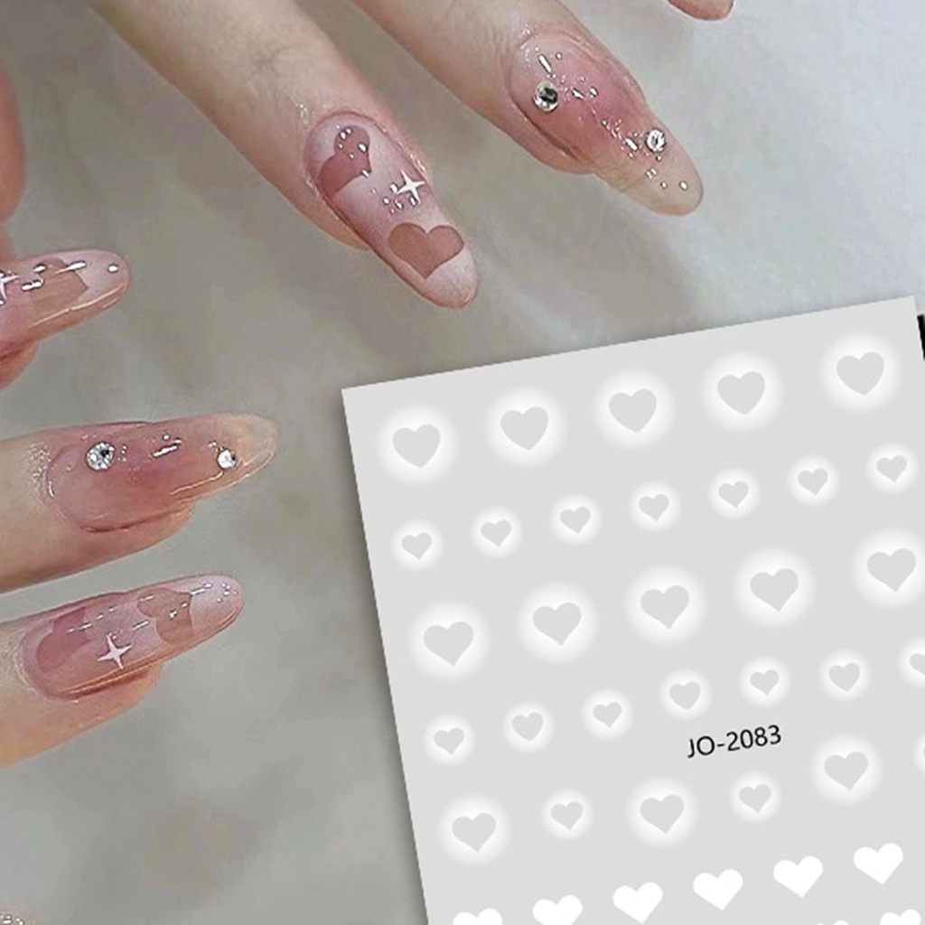 Bộ 2 Miếng Dán Trang Trí Móng Tay Tự Dính Chống Nước Thân Thiện Với Môi Trường