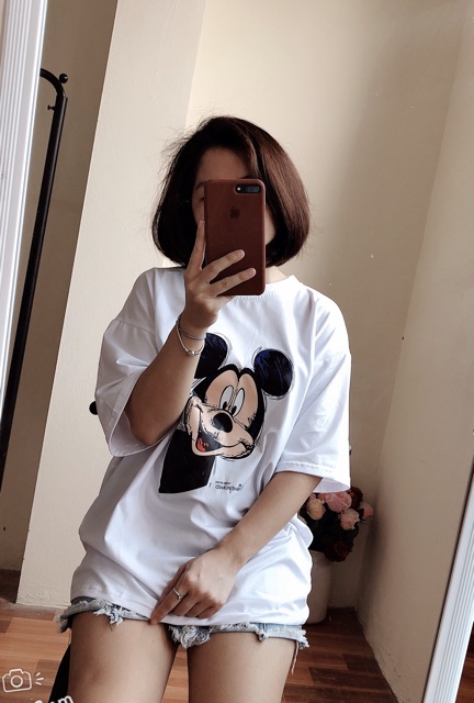 [11][HÌNH THẬT] áo thun nữ ⚜️FREESHIP⚜️ Thun Nữ Hàng Unisex in hình MICKEY Phông Nữ Quảng Châu | BigBuy360 - bigbuy360.vn