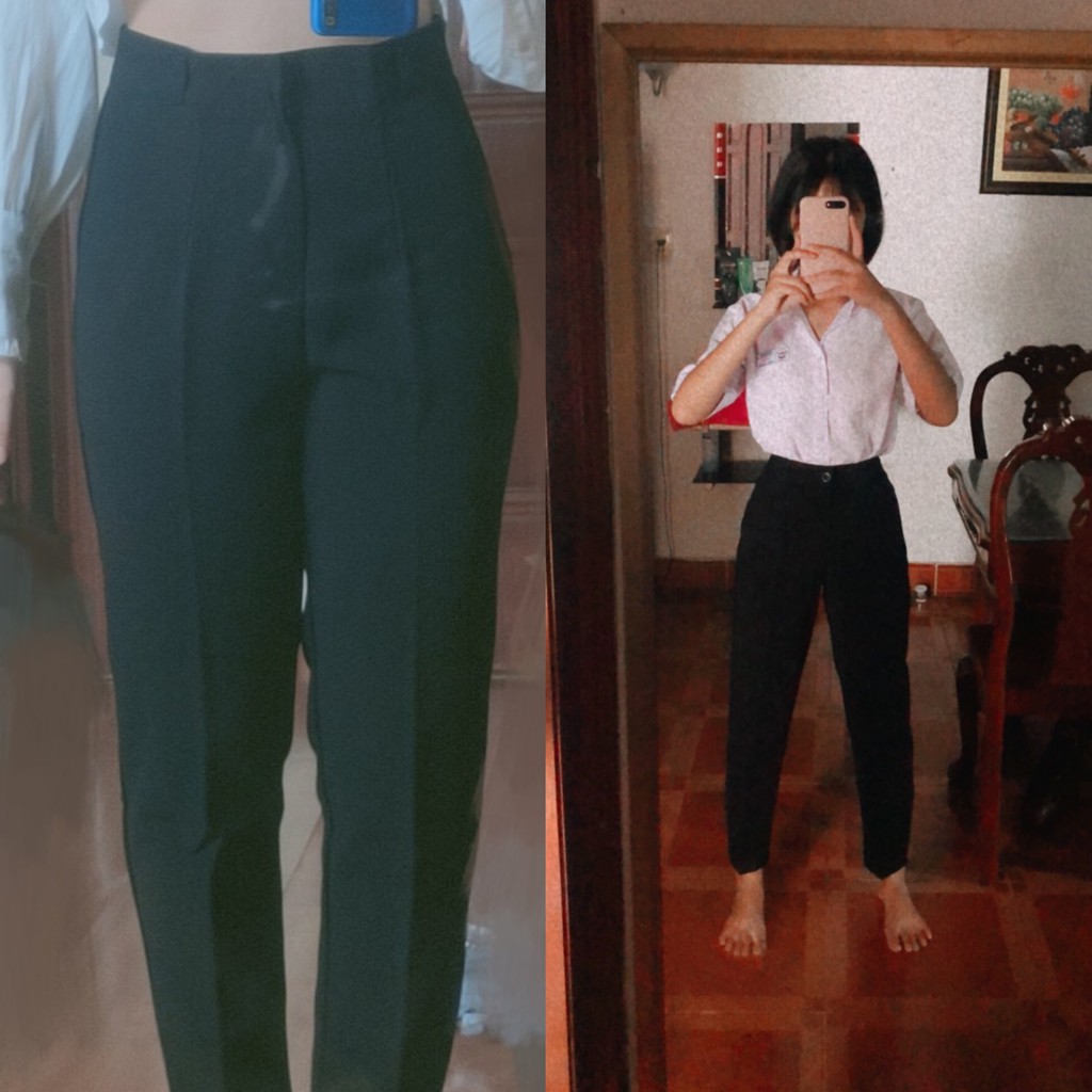 [Feedback] Quần Tây Baggy Lưng Cạp Siêu Cao Có Đĩa Đeo Nịt Công Sở Học Sinh | BigBuy360 - bigbuy360.vn