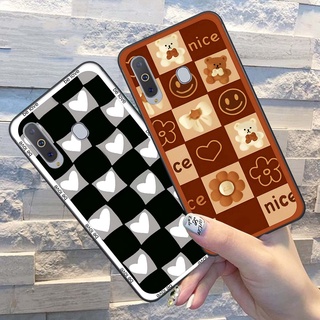 Ốp lưng điện thoại samsung a8s / a9 2019 / a8 star in hình ô vuông, trái tim, gấu cute độc đáo