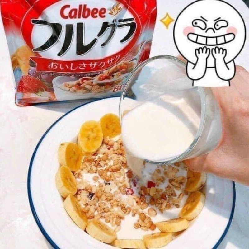 Ngũ cốc Calbee, Ngũ cốc hoa quả Calbee Nhật Bản  600 - 800gram