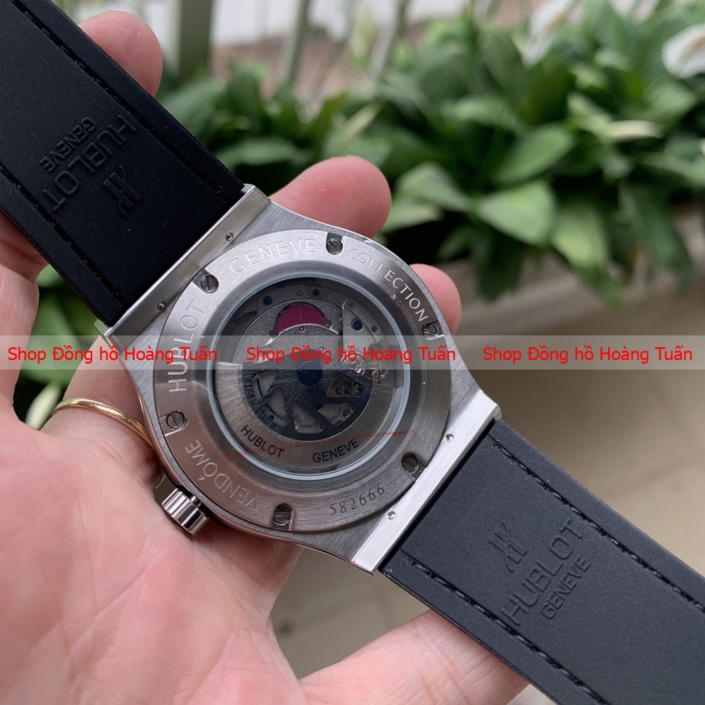 Đồng Hồ Nam HUBLOT Máy cơ, Mặt kính sapphire chống xước chống nước siêu cấp, bảo hành 12 tháng