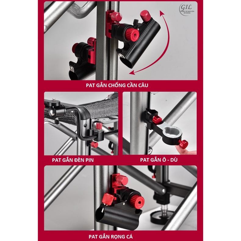 Ghế ngồi câu cá địa hình cao cấp