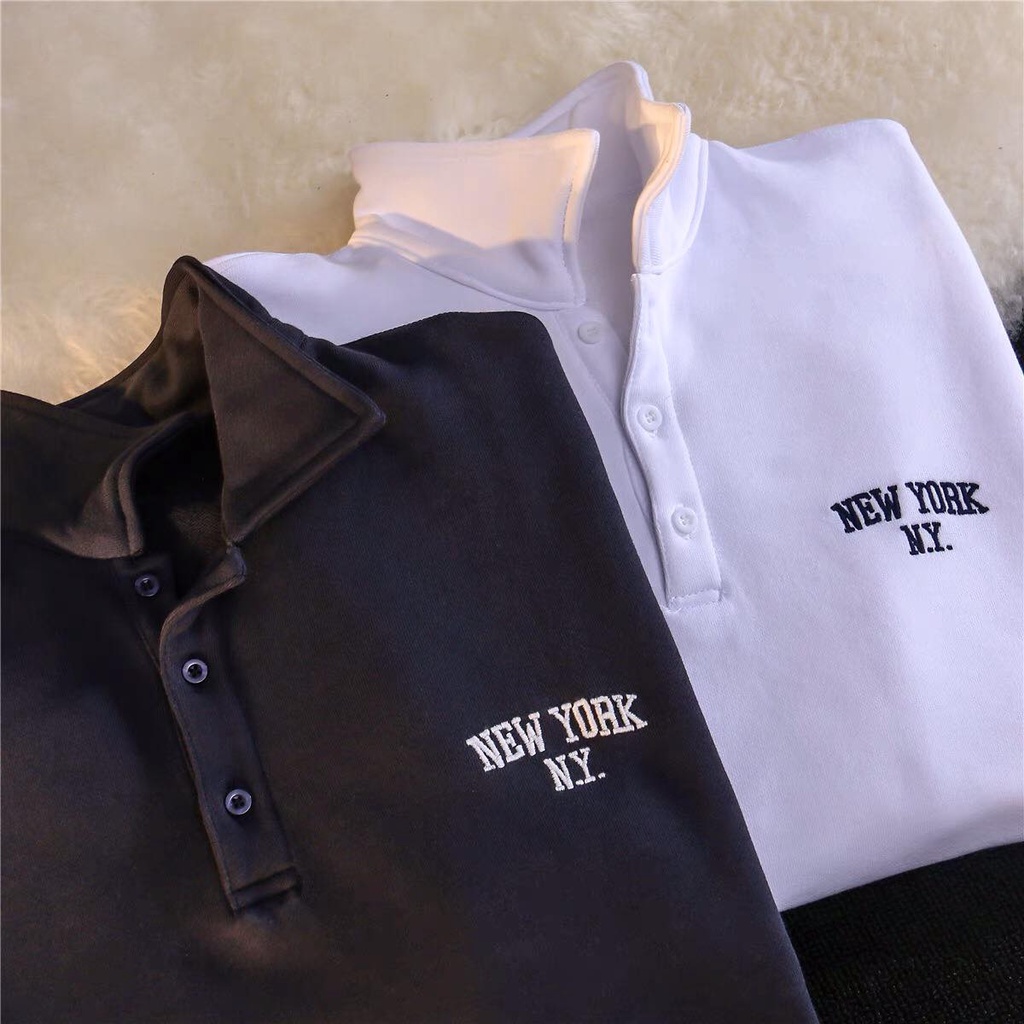 Áo Sweater NY Kiểu Dáng Unisex Chất Liệu Nỉ Bông - Hàng Quảng Châu Cao Cấp | BigBuy360 - bigbuy360.vn