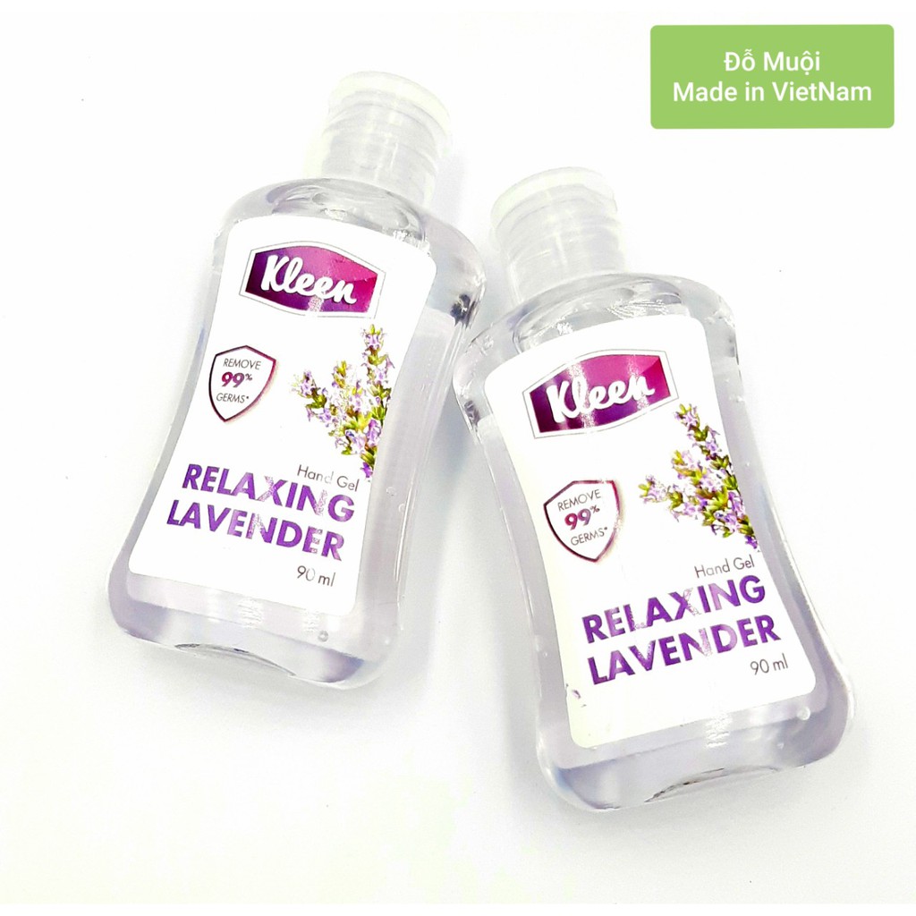 Gel rửa tay khô Kleen 90ml hương oải hương