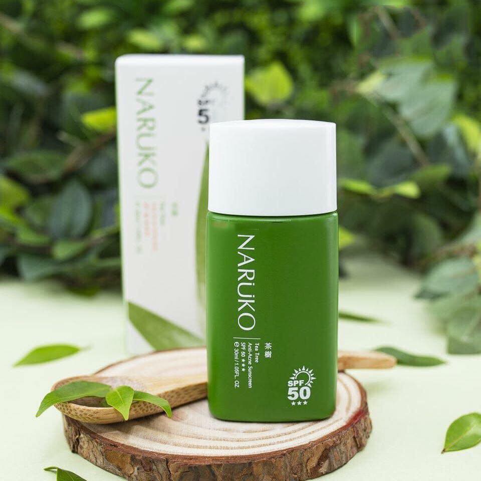 Kem chống nắng Naruko Tea Tree Anti-Acne Sunscreen SPF50