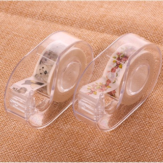 Hộp cắt băng keo trong suốt đựng washitape đơn giản dành cho học sinh