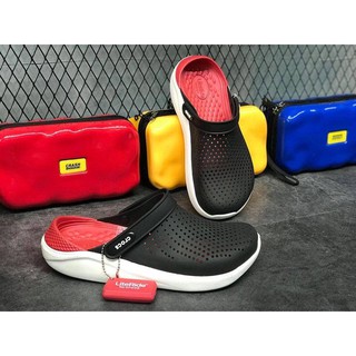 Dép sục literide nam nữ màu Đen đỏ