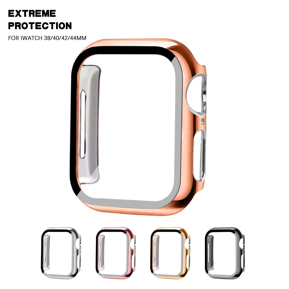 Bảo Vệ Miếng Dán Màn Hình Đồng Hồ Thông Minh Apple Watch Series 6 Se 5 4 44mm 40mm 3 2 1 42mm 38mm + Ốp Bảo Vệ Chống Va Đập