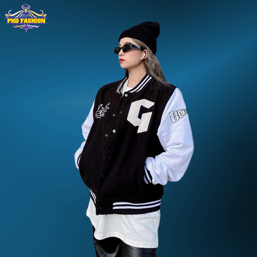 Áo bomber unisex vải dù 2 lớp giữ ấm tốt không bong tróc chất vải mịn màng (màu đen), cam kết video kèm ảnh thật | BigBuy360 - bigbuy360.vn