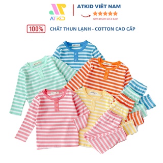 Bộ quần áo trẻ em dài tay thu đông thun gân Minkymom cao cấp cho bé trai bé gái siêu mềm mại