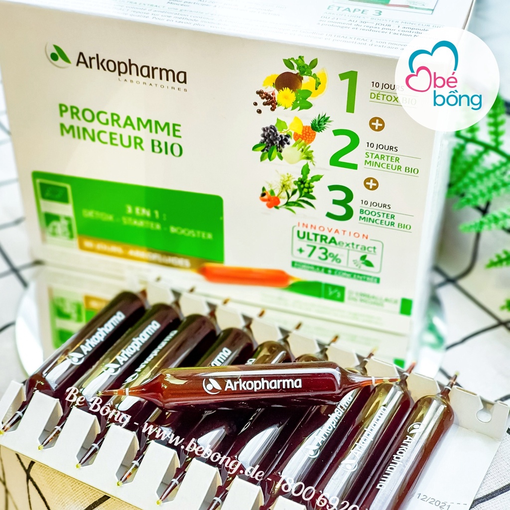 Detox giảm cân Arkopharma 30 ống