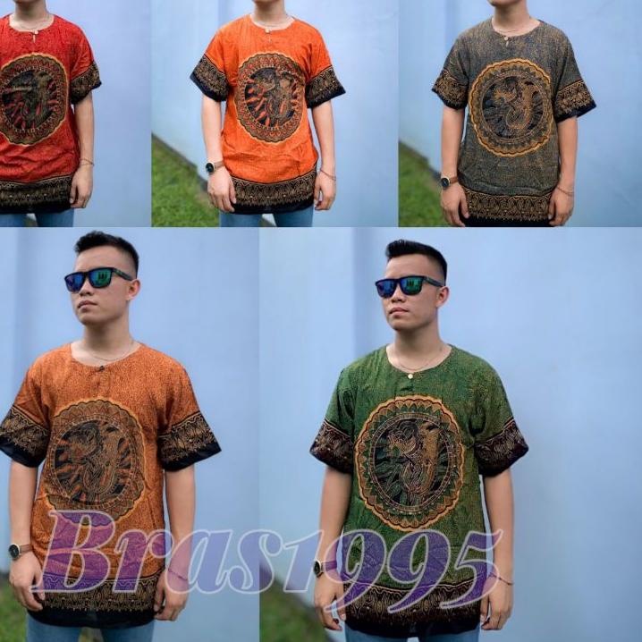Áo Sơ Mi Dân Tộc F-39 (unisex) Con Rối Có Túi Mềm Mại Thoải Mái Dễ Mặc Cho Bé Trai / Bé Gái < Code74
