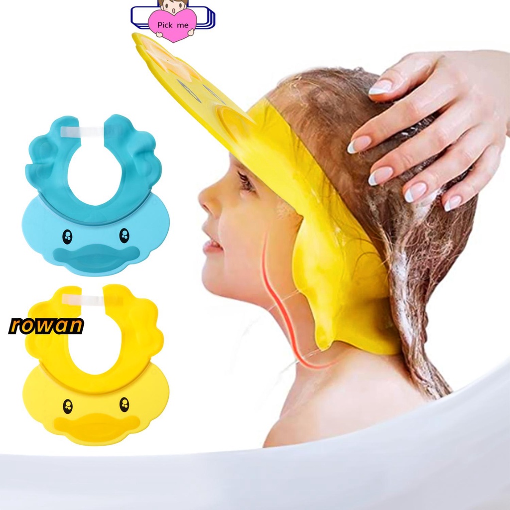Mũ Gội Đầu Chắn Nước Khi Tắm Bằng Nhựa Điều Chỉnh Được Kích Thước Nhiều Màu Tùy Chọn Cho Bé