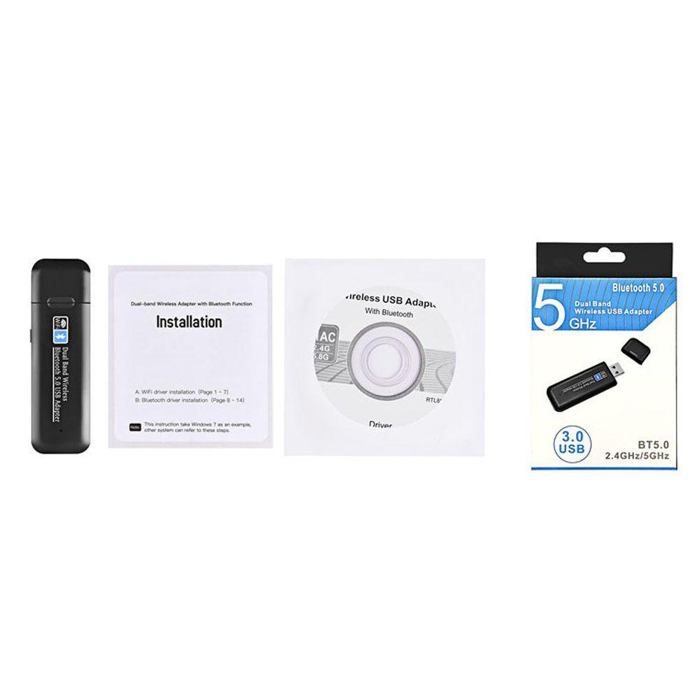 Usb Thu Sóng Wifi Băng Tần Kép Mini TAYLOR1 Cho PC / Laptop / USB 3.0 BT