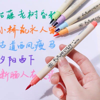 Winzige Set 10 bút lông đầu mềm màu nước future color