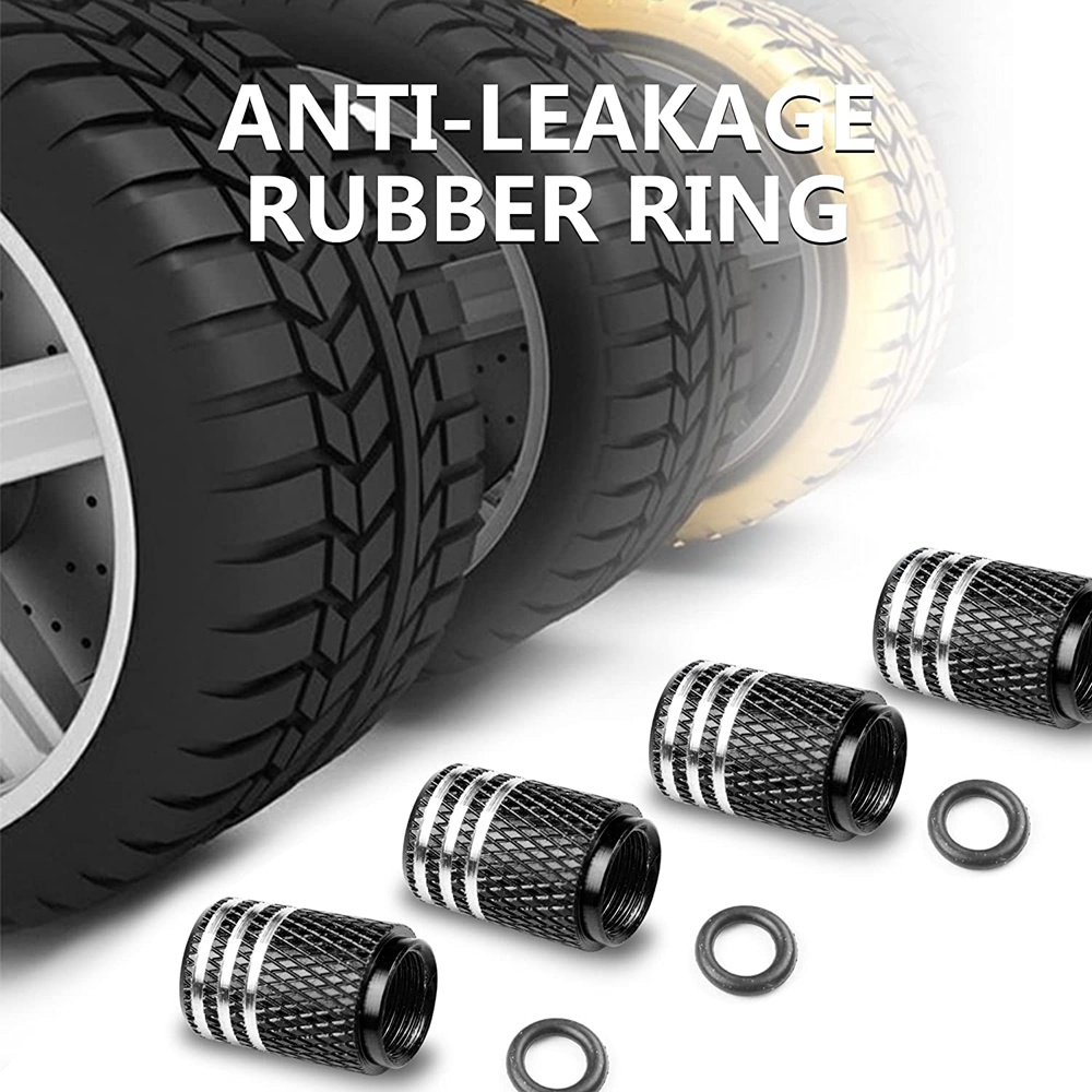 Bộ 4 Nắp Van Bánh Xe Hơi Hyundai Chống Bụi / Nước / Bụi Bẩn Tiện Dụng