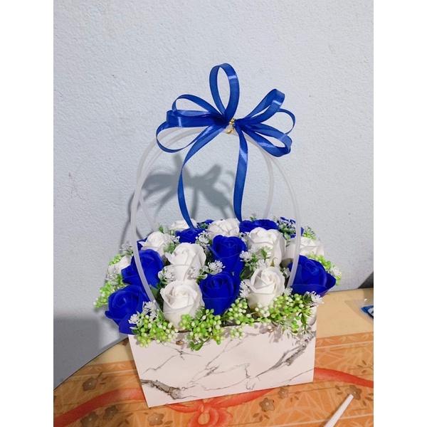 Túi cắm hoa sap vân đá