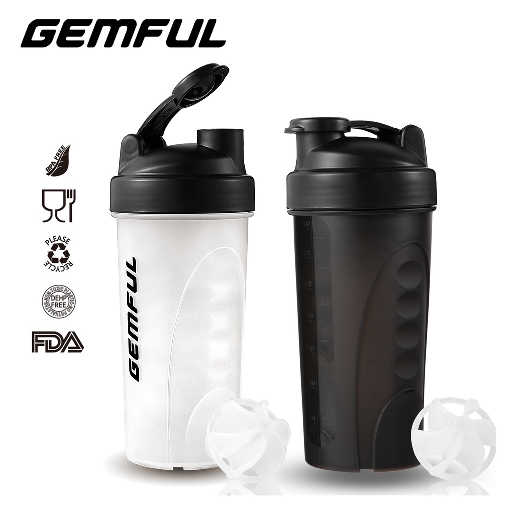 Bình Lắc Tập Thể Thao Không Chứa Bpa Chống Tràn 700Ml