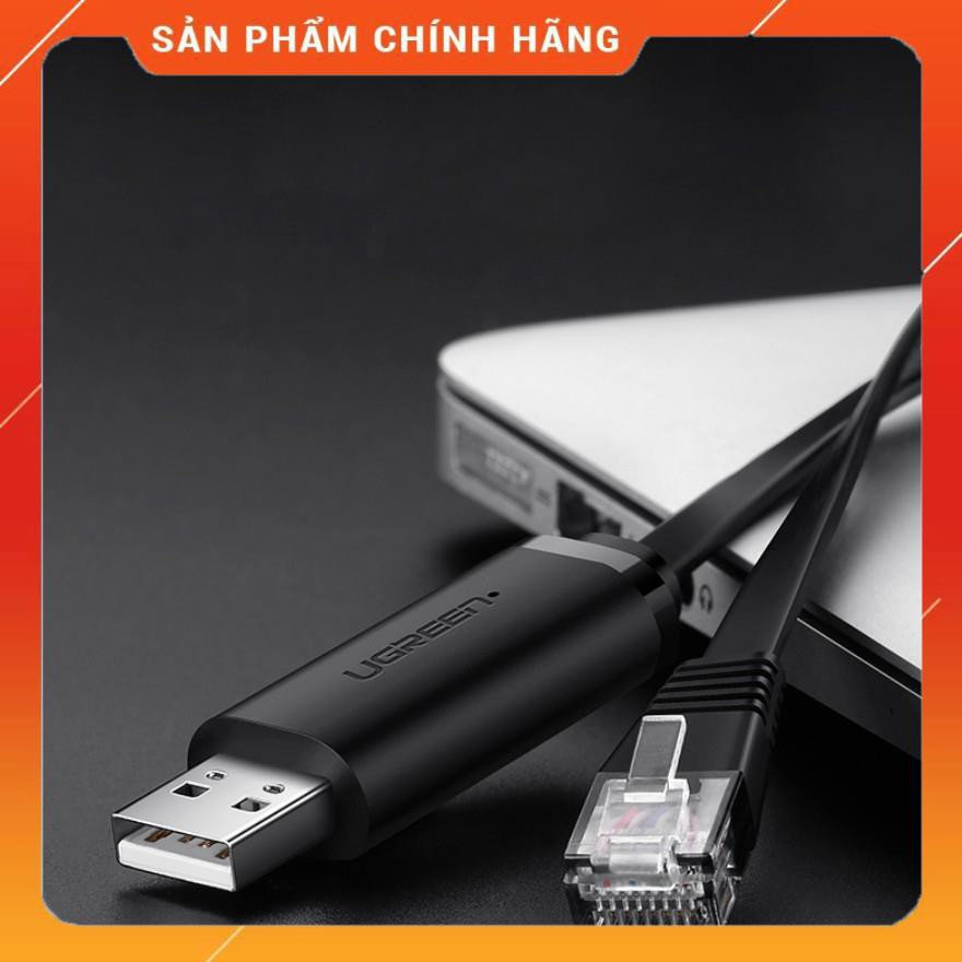 Cáp lập trình Console USB 2.0 sang RJ45 FTDI UGREEN CM204 50773 (chuẩn 8 pin) dài 1.5m dailyphukien