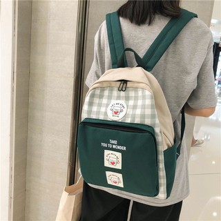 Faya - Balo thời trang họa tiết gingham B337