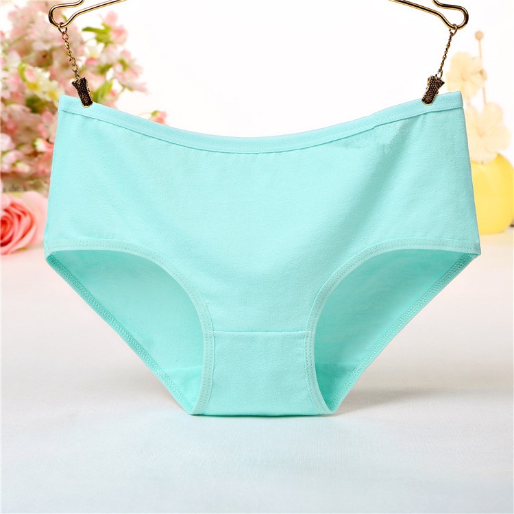 SMY Quần lót cotton màu trơn đơn giản